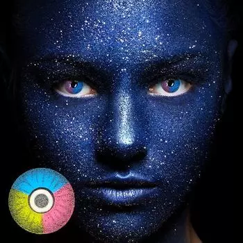 Контактные линзы Mrs.H-xiaochou-популярные натуральные в европейском и американском стиле большого и малого диаметра