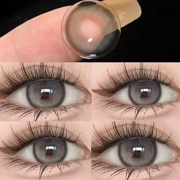 Контактные линзы натурального серого цвета JeweLens 2шт.