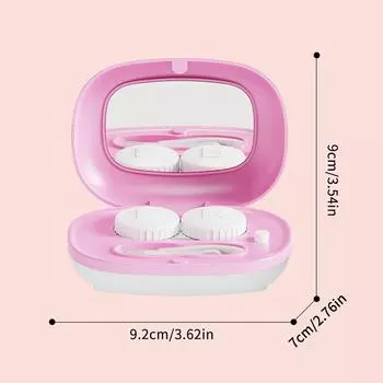 Контактные линзы очиститель ультразвуковой со съемным корпусом удалить слезу белок очистительная машина дорожный портативный моечный ящик зелёный