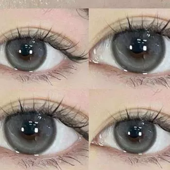 Контактные линзы Power Natural, большие глаза, серо-коричневые, ежегодно, 14,5 мм. -6.00