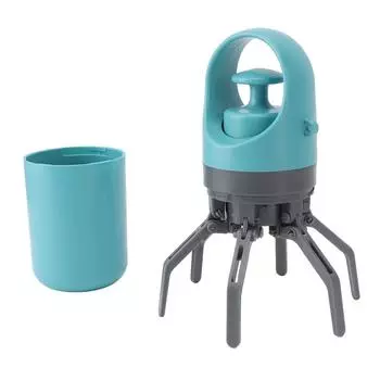 Контактный совок для собачьих какашек, легкий и портативный совок для домашних животных с дозатором для мешков, подходит для прогулок на свежем воздухе One Size