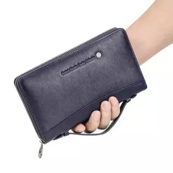 КОНТАКТЫ Мужской кошелек из натуральной кожи, мужской кошелек-клатч, мужской кошелек для монет, длинные кошельки, обложка для паспорта кофейный