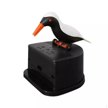 Контейнер-диспенсер для зубочисток в форме птицы для кухни black white