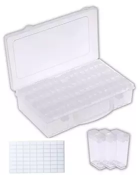 Контейнер для бусин, шкаф для хранения бусин, разделенный на 64 предмета G-MODELL