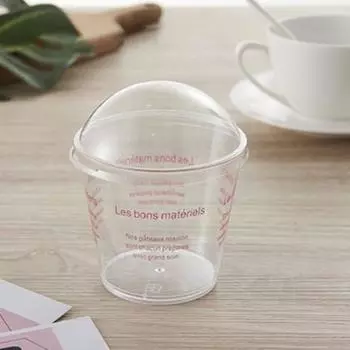 Контейнер для десерта, прочная прочная чашка для мусса PS, большая вместительная миска для десерта с крышкой, чашка для торта, свадебный декор