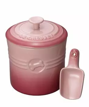Контейнер для еды Le Creuset Контейнер для еды для домашних животных Натуральный розовый японский (с совком) [Авторизованный продукт]