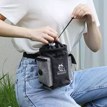 Контейнер для еды Мешок для мусора для щенков Товары для животных Мешочек для лакомств для собак Сумка для дрессировки домашних животных Сумка для лакомств для собак красный