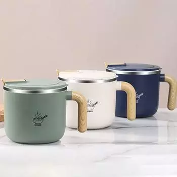 Контейнер для еды, отличная изоляция, сохранение тепла, нержавеющая сталь, отличный студенческий ланч-бокс, чашка для супа, бытовые принадлежности S белый