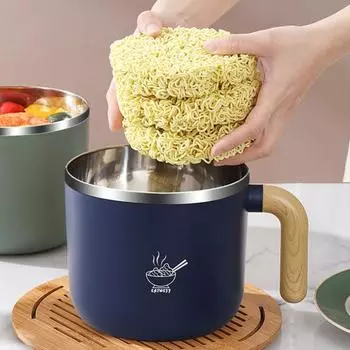 Контейнер для еды, отличная изоляция, сохранение тепла, нержавеющая сталь, отличный студенческий ланч-бокс, чашка для супа, бытовые принадлежности L синий