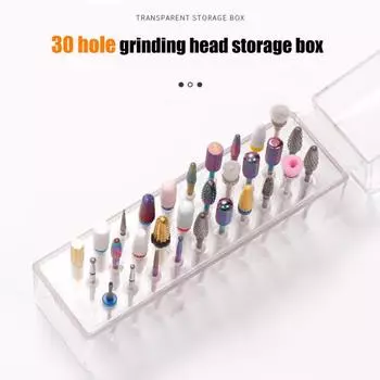 Контейнер для хороших сверл на 30 отверстий легко переносится, экономит место A