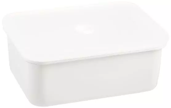 Контейнер для хранения эмали Fuji Глубокий квадратный контейнер ВИДЕО LL VD-DLL.W белый