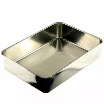 Контейнер для хранения бит Nagao Tsubame Sanjo Deep Type Square из нержавеющей стали 11, сделано в Японии, 43,5 см, 18-8 №