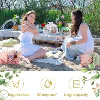 Контейнер для хранения большой емкости, товары для дома, гладкие края, женская пляжная сумка, детские желейные сумки для малышей, полезное хранение, защита от царапин