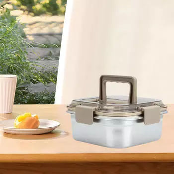 Контейнер для хранения еды, обеда, салата, закусок с крышкой, фруктов для пикника на открытом воздухе 1600ML