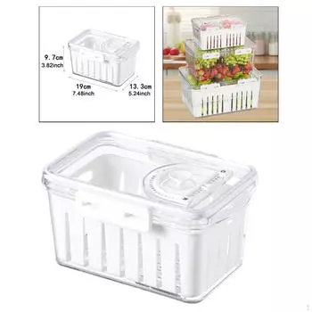Контейнер для хранения фруктов, герметичный, для хранения овощей и фруктов, кухонный органайзер для домашнего хозяйства S