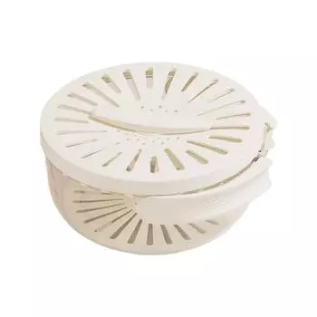 Контейнер для хранения фруктов со складной ручкой, экономящий место и удобный для переноски, портативное устройство для хранения белый