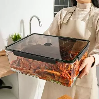 Контейнер для хранения, герметичная коробка, пищевой, без BPA, устойчивый к протечкам, можно мыть в посудомоечной машине, прозрачный, для хранения D
