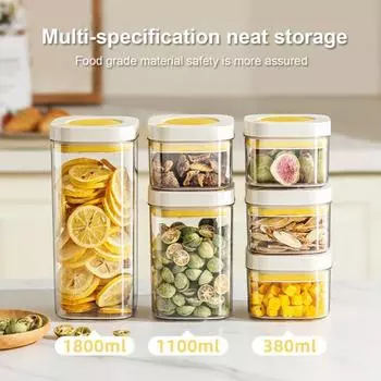 Контейнер для хранения хлопьев, герметичная банка для хранения пищевых продуктов, не содержит BPA, с широким горлом 1800ml синий