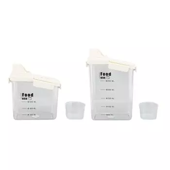 Контейнер для хранения хлопьев с наливным носиком, эргономичной ручкой, крышкой, шкалой, таймером, герметичным, влагостойким S 1600ML