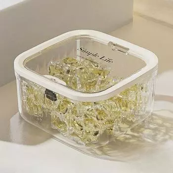 Контейнер для хранения капсул для стирки Wonder Коробка для хранения стирального порошка Ведро Банка Нажимной контейнер для капсул для мытья посуды Герметичная специальная коробка для хранения Small