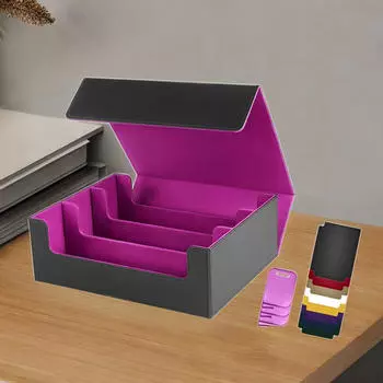 Контейнер для хранения карточек, вмещает 1800 карт, спортивный футляр для торговли, хранение серый