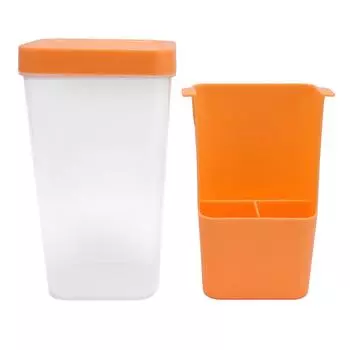 Контейнер для хранения кинзы пластиковый прозрачный многоразовый легко моющийся многоцелевой спаржа L(for 6.5-9kg) оранжевый