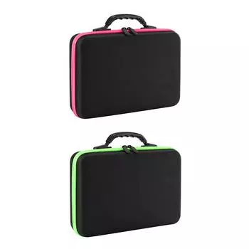 Контейнер для хранения косметики Чехол для мелочей и коробка для тампонов - 5 мл 10 мл 15 мл Сумочка для парфюмерии розовый