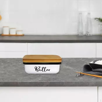 Контейнер для хранения масла с ножом для холодильника и столешницы