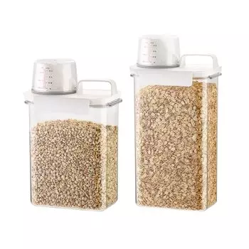 Контейнер для хранения Meterga, герметичный контейнер, пластиковая канистра, герметичный контейнер для хранения продуктов питания большой емкости, приправы для кухни, порошок для хранения