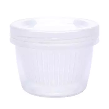 Контейнер для хранения нарезанного зеленого лука, двухслойный, круглый, для имбиря, чеснока, овощей, с дренажным отверстием для