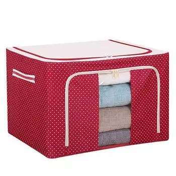 Контейнер для хранения одежды с видимым окном, большая емкость, застежка-молния, водонепроницаемый штабелируемый контейнер для одеял, органайзер A