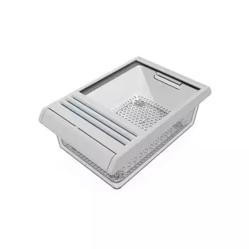 Контейнер для хранения овощей TOSHIBA Vegetable BOX Свежесть сохраняет влажность Оснащен устройством для распыления тумана Fresh Keeper (Тошиба) Одноразовый 2,2 л белый