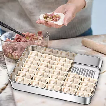 Контейнер для хранения пельменей и закусок 26x21.5x5cm