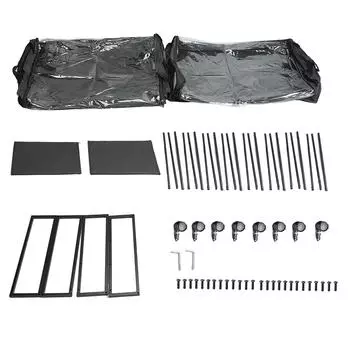 Контейнер для хранения под кроватью, пыленепроницаемый, большой емкости, простой в сборке, многофункциональный, с колесами