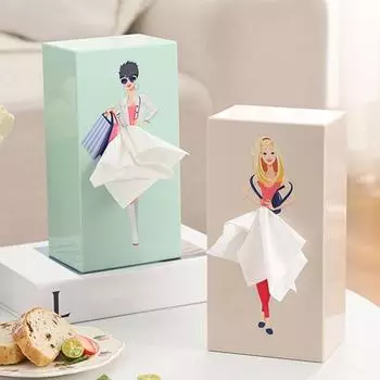 Контейнер для хранения полотенец для лица, ящик для хранения большой емкости, пылезащитный настольный/настенный контейнер для хранения салфеток жёлтый