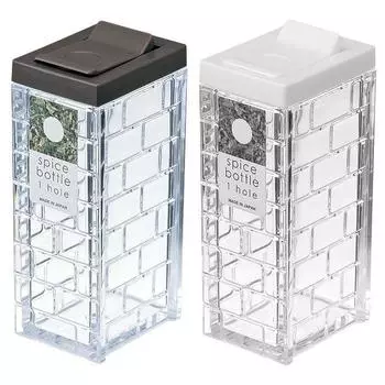 Контейнер для хранения приправ INOMATA (63 мл) Баночка с 1 отверстием коричневая/белая коричневый