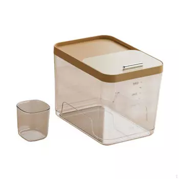 Контейнер для хранения продуктов питания, зерновая сухая канистра, сдвижная крышка, бытовая емкость для риса, ведро для S