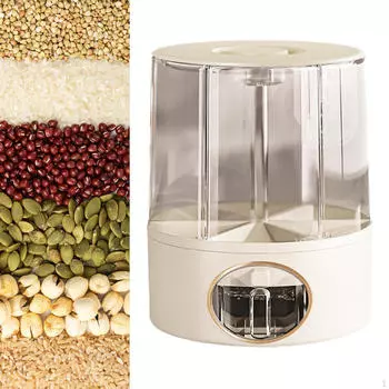 Контейнер для хранения риса, дозатор хлопьев, 6 сеток, влагостойкое зерно