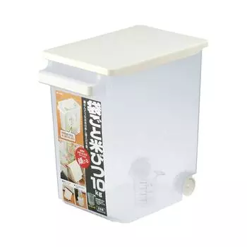 Контейнер для хранения риса INOMATA (10кг) Кастер с мерным стаканом Прозрачный