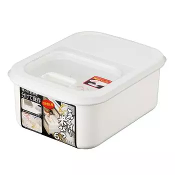 Контейнер для хранения риса INOMATA (6 кг) Карманная коробочка с мерным стаканчиком, белая