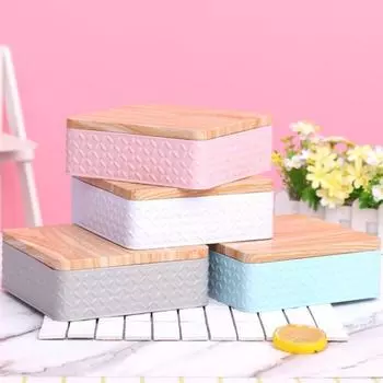 Контейнер для хранения с крышкой Многоцелевой железный квадратный многоразовый пустой ящик для конфет для дома розовый