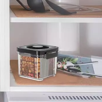 Контейнер для хранения с широким горлышком, не содержащий бисфенола-А, штабелируемый, герметичный, для пищевых продуктов, герметичная коробка для легкой вытяжки воздуха, дом 1200ml