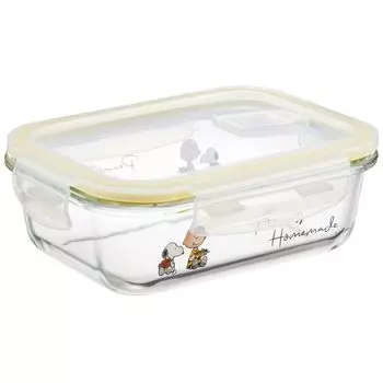 Контейнер для хранения Skater 650 мл M Термостойкое стекло Можно использовать в духовке, микроволновой печи, посудомоечной машине, с клапаном на крышке, акварель Snoopy GBST7-A