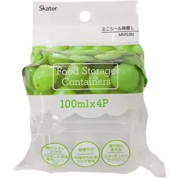 Контейнер для хранения Skater Mini Seal Container L 100 мл Набор из 4 шт. Базовый MMS3N-A