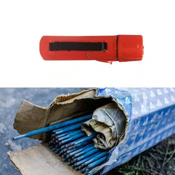 Контейнер для хранения сварочных электродов, переносной с зажимами для ремня, коробка, банка, электроды