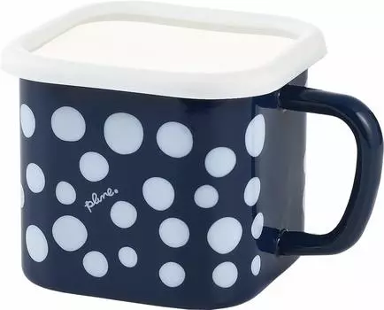 Контейнер для хранения Tamahashi, квадратный эмалированный горшок, 1450 мл, пожаробезопасный, изготовлен в Японии, чернослив, темно-синий, точка IH/Gas YJ-815