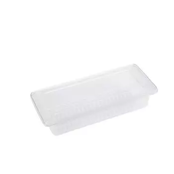 Контейнер для хранения в холодильнике, прозрачный прямоугольный пластиковый органайзер для пищевых продуктов