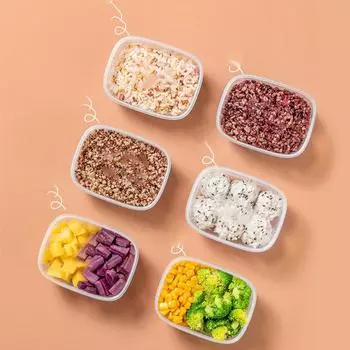 Контейнер для хранения в холодильнике, сохраняющий свежесть, коричневый рис грубого помола, упаковка для микроволновой печи, специальный ланч-бокс жёлтый