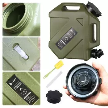 Контейнер для хранения воды объемом 8/10/12 л с краном, переносной резервуар для воды, большая емкость для питьевой воды, ведро для автомобиля, кемпинга