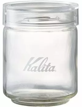 Контейнер для кофе Kalita, стеклянный контейнер для хранения кофейных зерен 250 г, антибактериальная упаковка, слабый запах, мерный стаканчик в комплекте, складное хранение Все